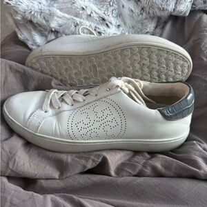 Tory Burch White and Black Sneakers